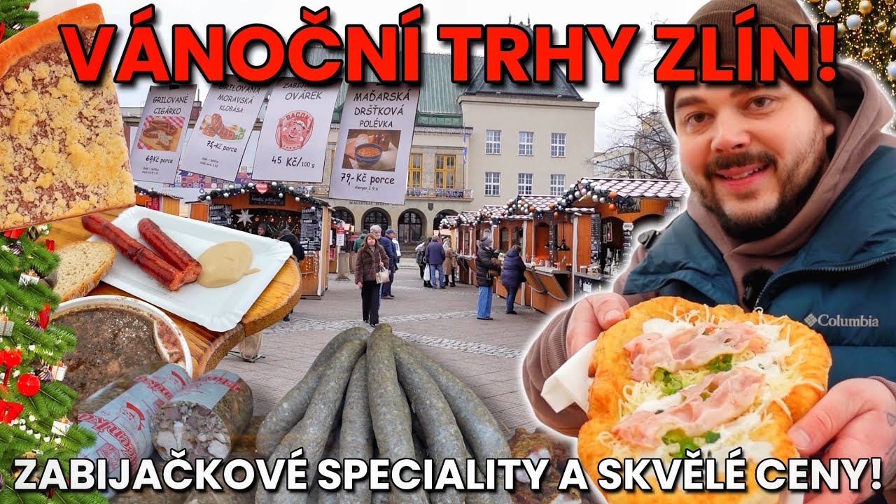 KONEČNĚ VÁNOČNÍ TRHY, KDE MAJÍ NORMÁLNÍ CENY!🥳VÁNOČNÍ TRHY ZLÍN-SKVĚLÉ JÍDLO!🤩TOP PRDELAČKA A LANGOŠ