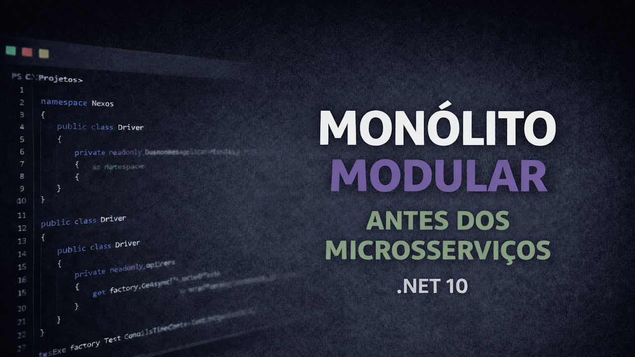 Serviços no .NET: monolito, monolito modular e microsserviços na prática