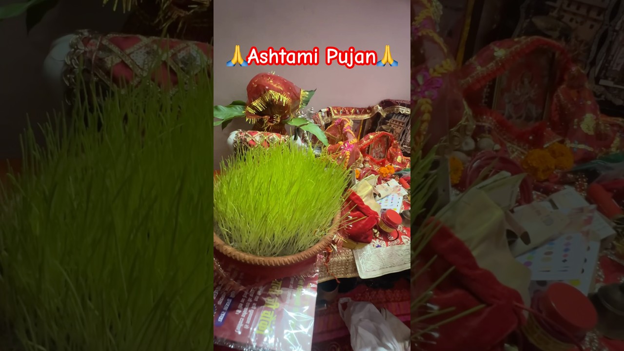 Ashtami Pujan - Maa Ke Navratre 🙏💐🙏#navratrispecial #prayer #jaimaadurga