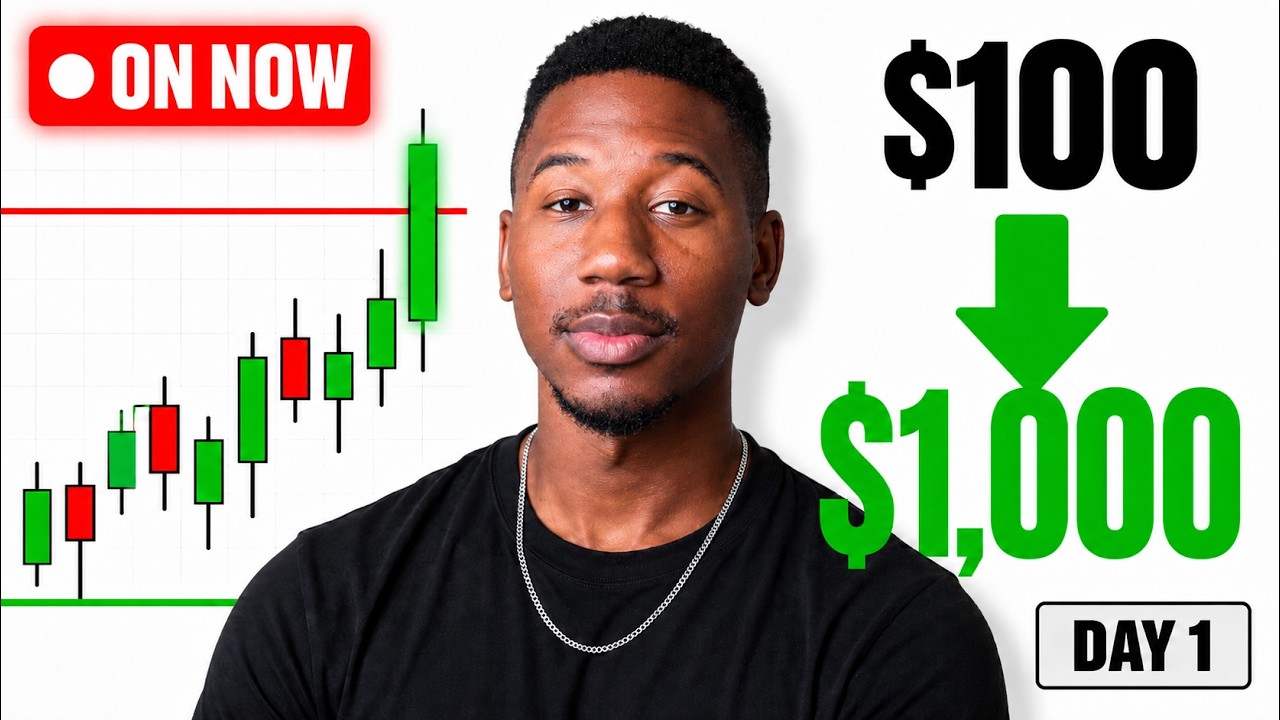 Turning $100 Into $1,000 Trading Options Live | Day 1