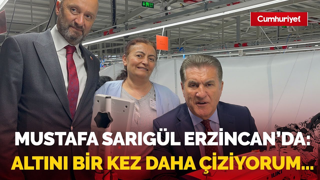 Mustafa Sarıgül, Erzincan Organize Sanayi Bölgesi'nde: Altını bir kez daha çiziyorum...