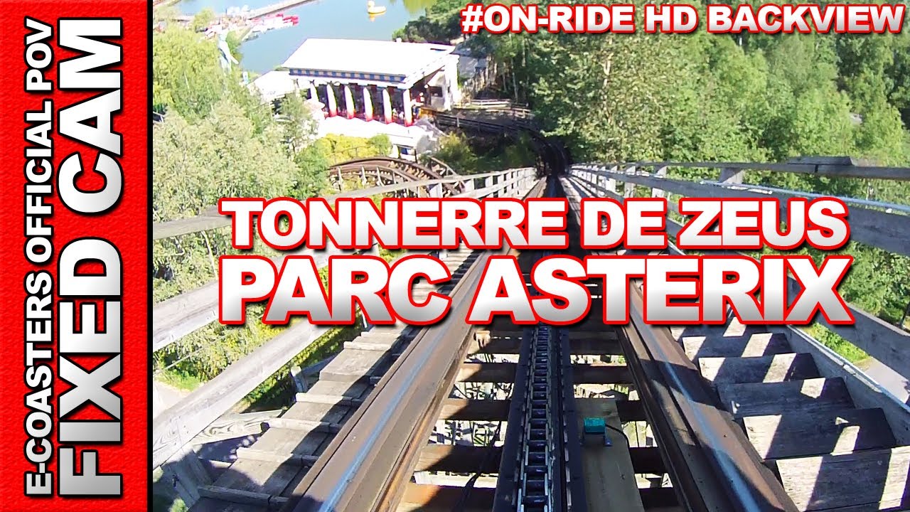 Tonnerre de Zeus - Parc Asterix | On-Ride Back View (ECam HD)