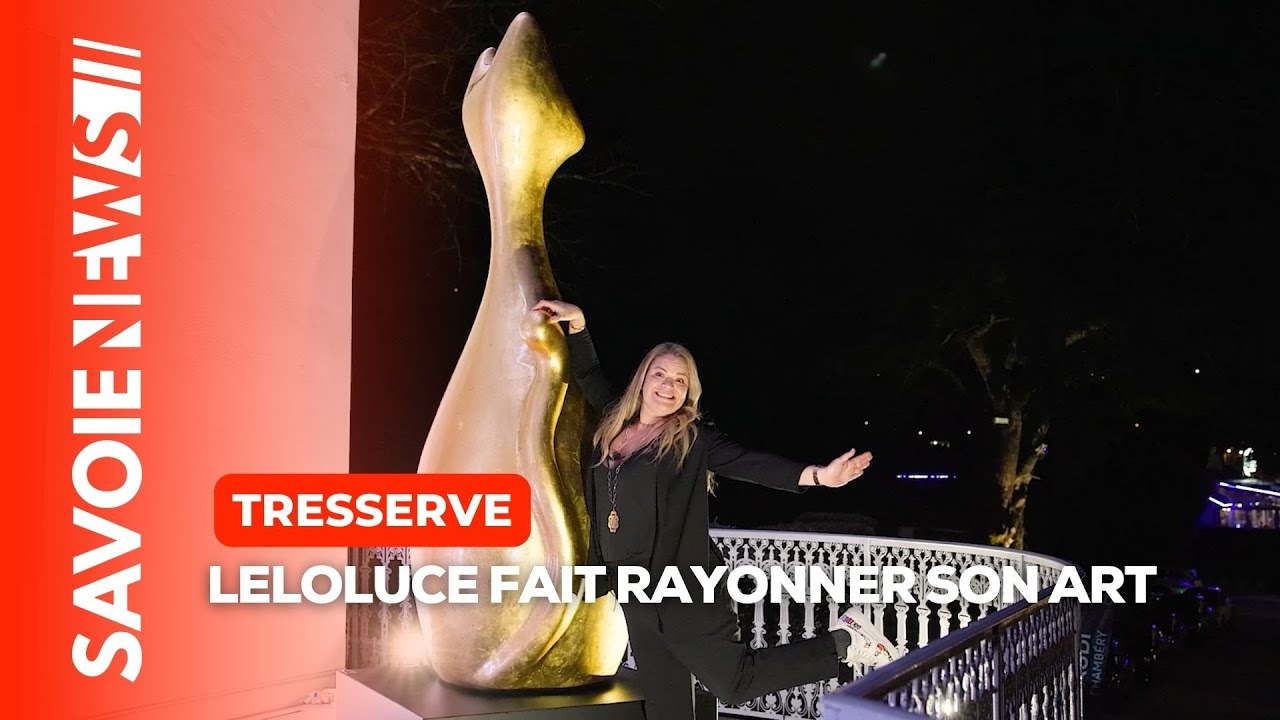 ✨ L’artiste savoyarde de renommée internationale Leloluce exposait au Château de Tresserve