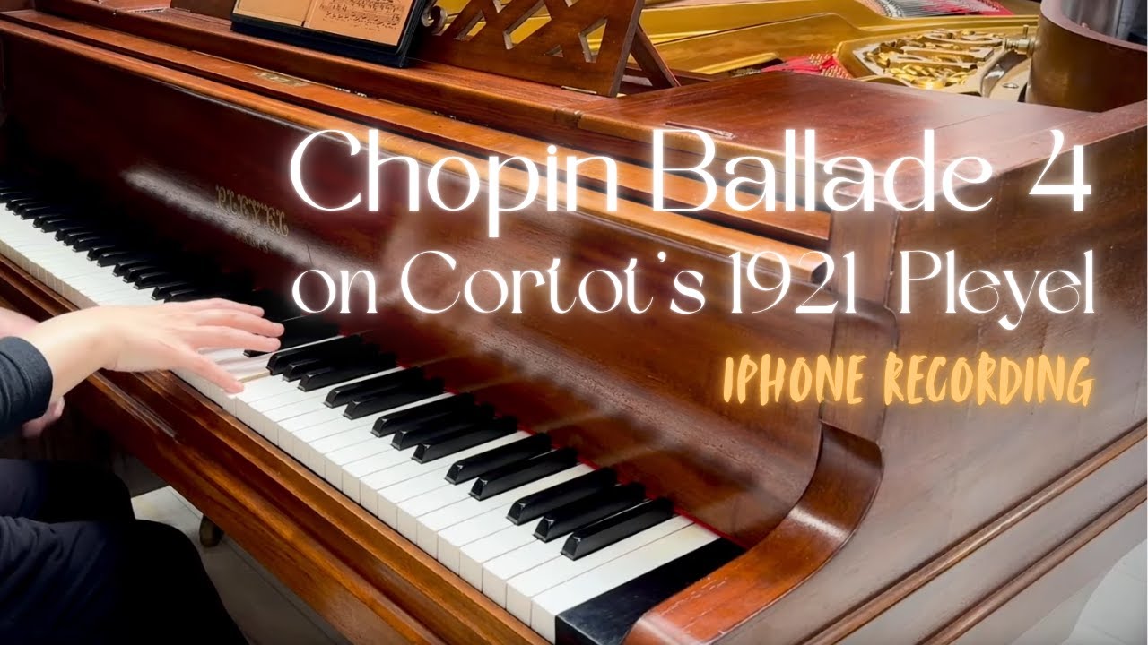 Playing Chopin Ballade No. 4 on Cortot’s Pleyel Grand from 1921 #chopin #pleyel #piano