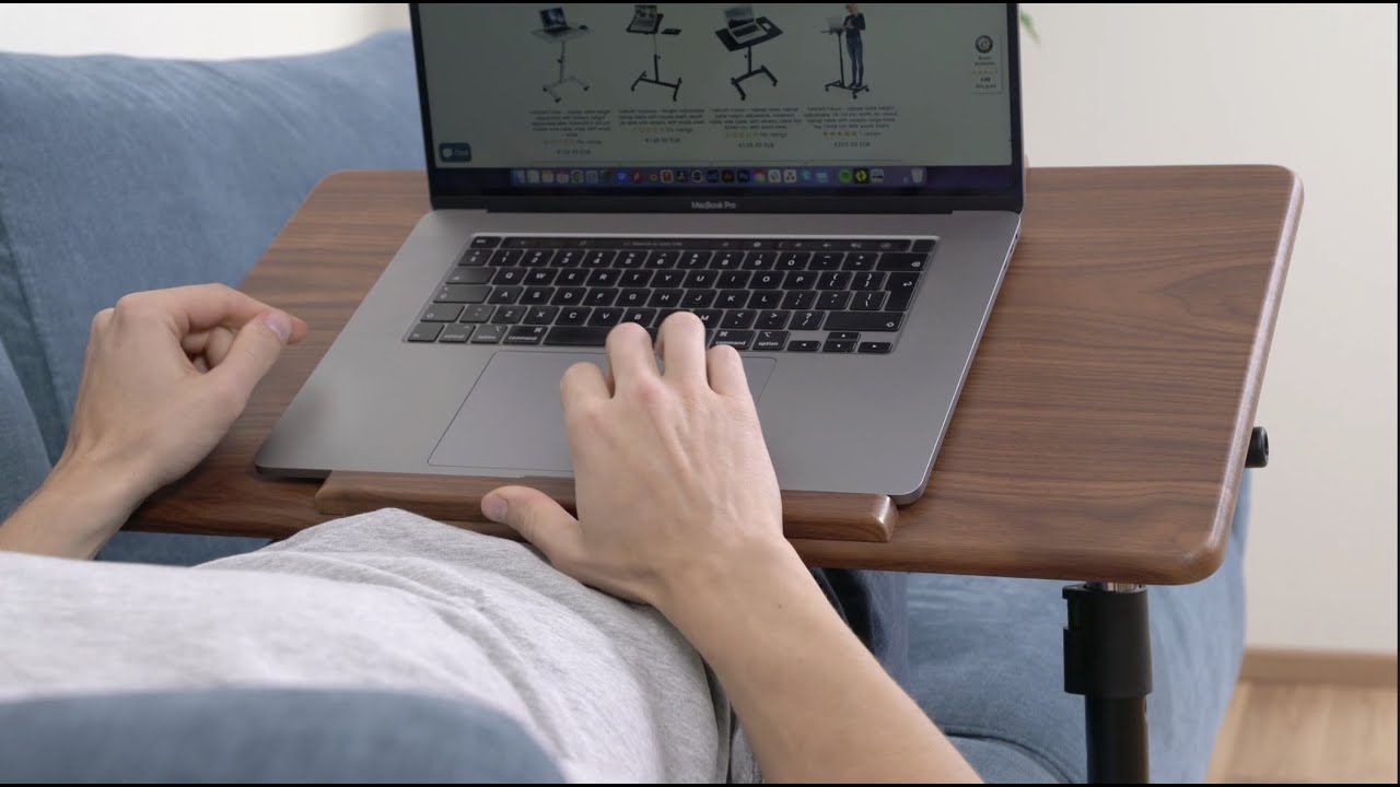 Tatkraft Gain - Laptoptisch H&ouml;henverstellbar, Verstellbarer Laptoptisch, mit Rollen #laptopdesk