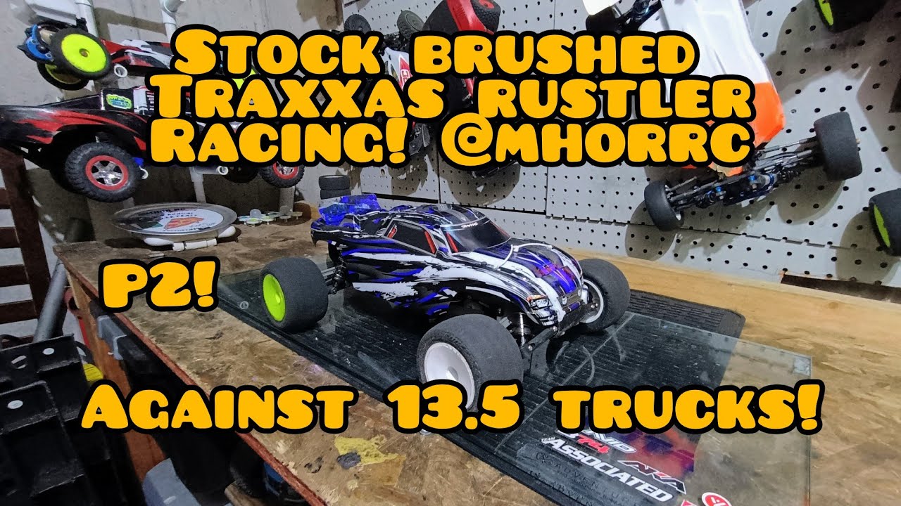 Traxxas Brushed Rustler Racing Against 13.5 Stadium Trucks! @MHORRC