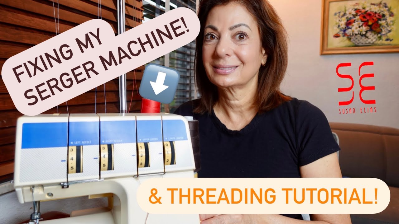 Fixing my Serger Machine Tutorial | How To Thread a White Superlock 734D Serger Machine