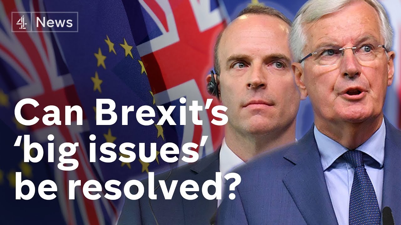 Raab and Barnier hold Brexit talks to resolve 'big issues&rsquo;