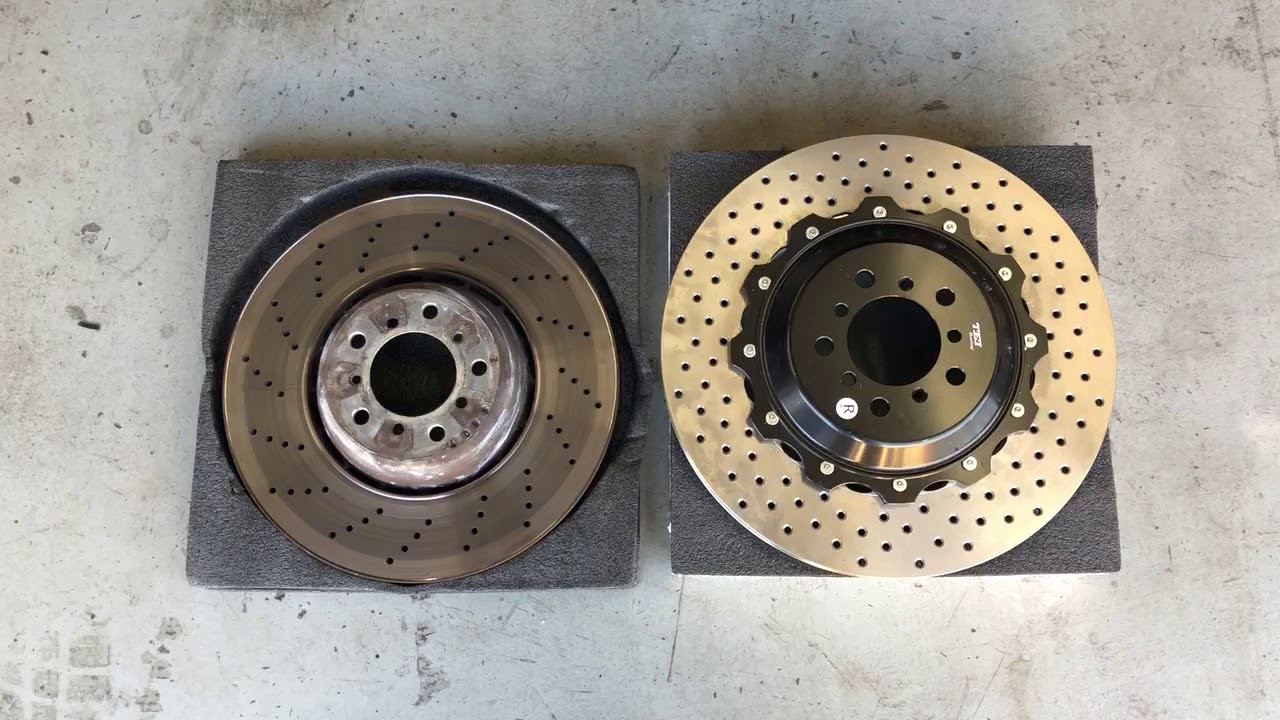 e60 m5 big  brake compared to stock