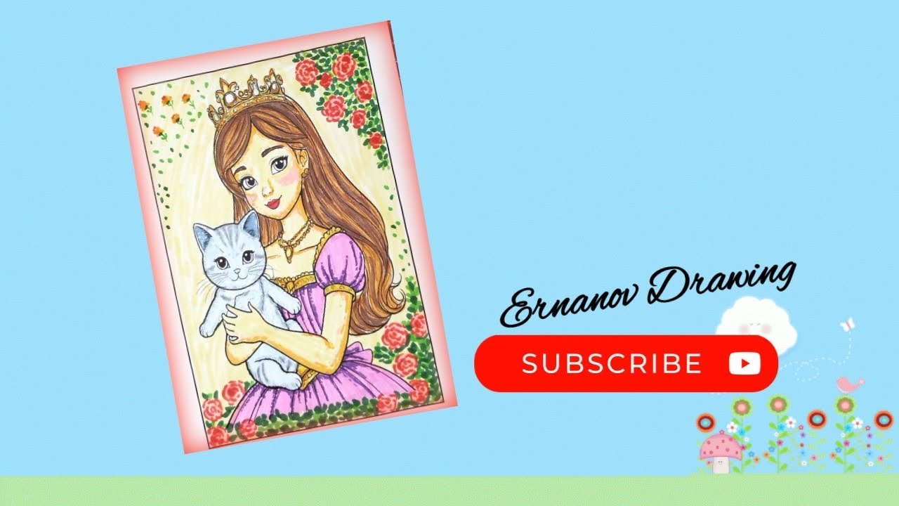 MEWARNAI GAMBAR PRINCESS PAKAI SPIDOL WARNA