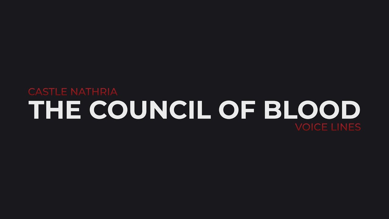 Castle Nathria - The Council of Blood Voice Lines
