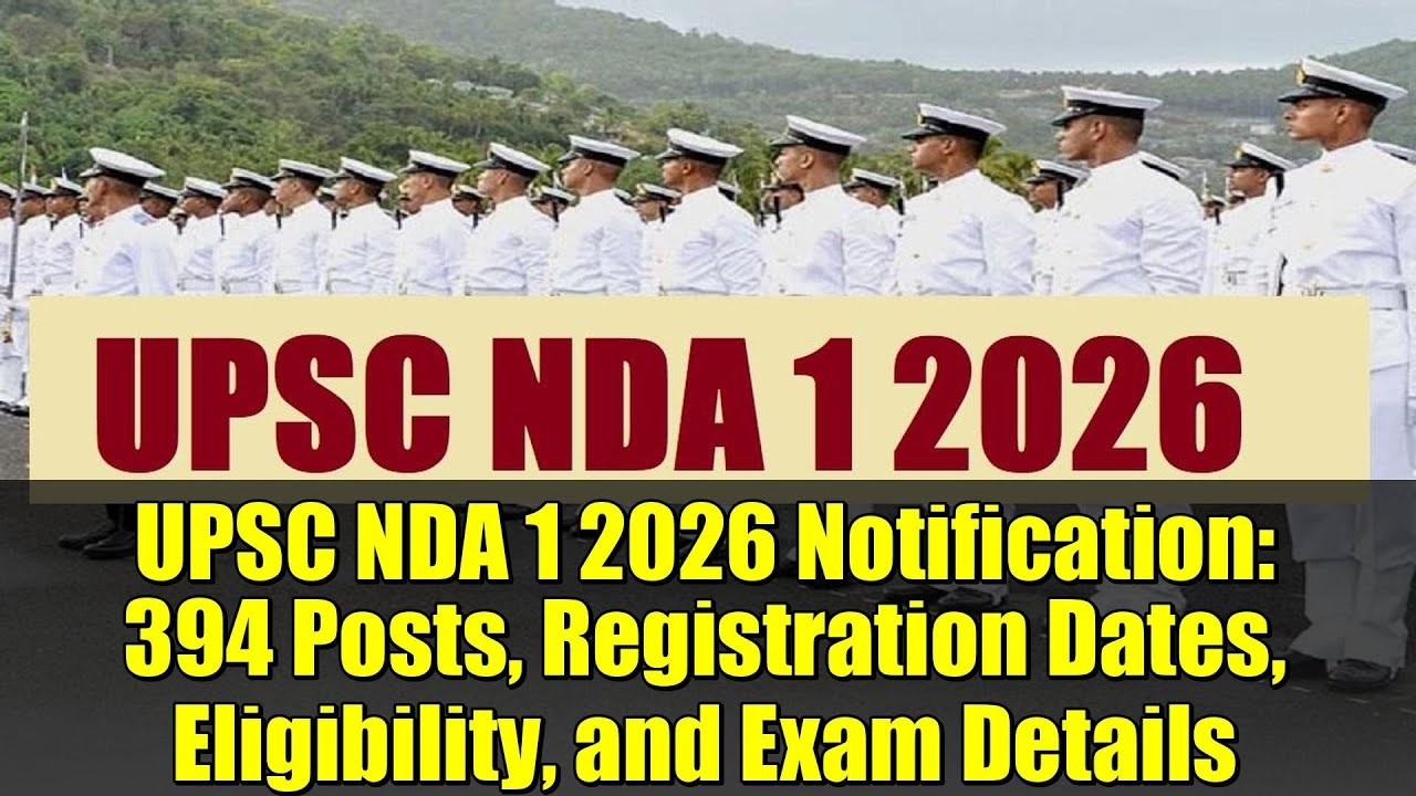 UPSC NDA NA I Exam Notification 2026 &ndash; Apply Online for 394 Posts Form Filling Step by Step