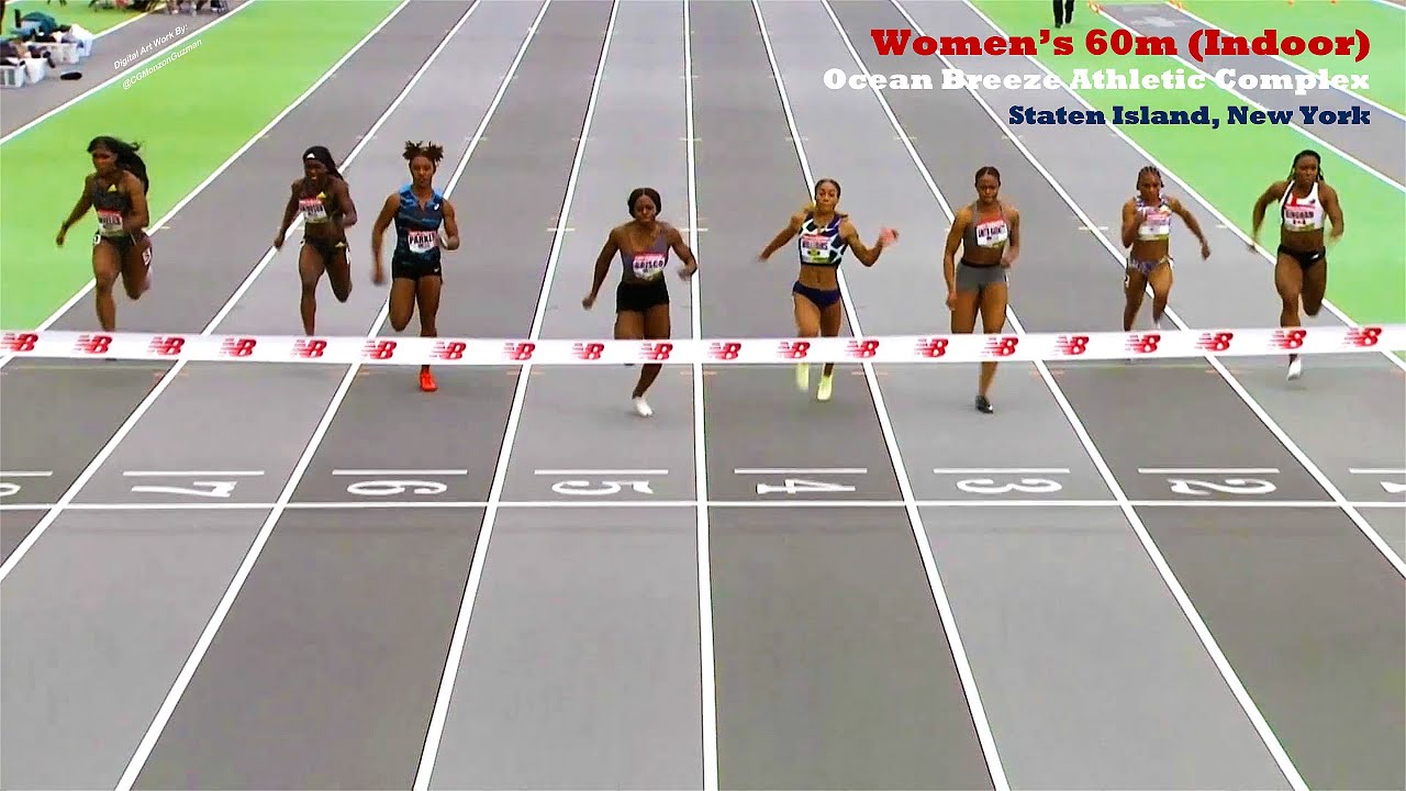 Women's 60m (Indoor).  Ocean Breeze Athletic Complex, Staten Island, New York.  February 6, 2022.