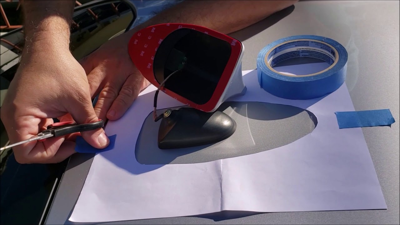 Como Instalar Antena Aleta de Tiburón en auto. How to Install Shark Fin Antenna