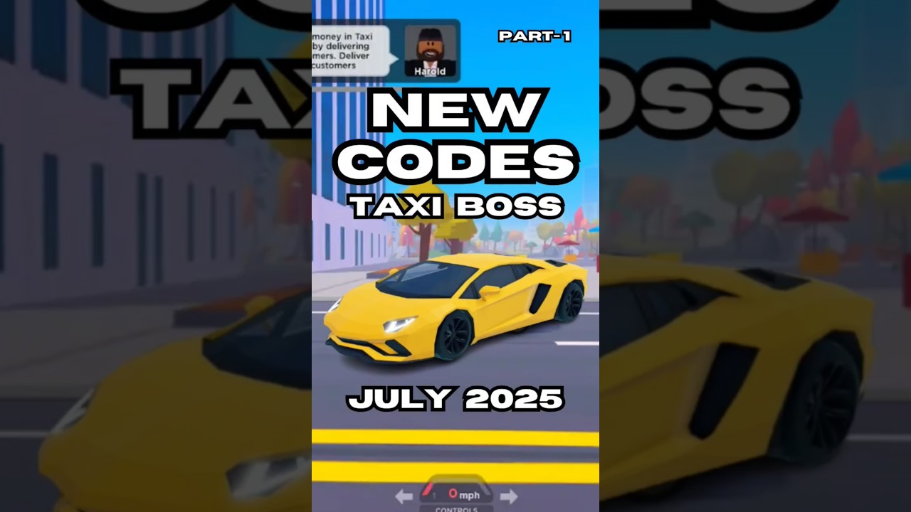 All Working! Taxi Boss Codes Roblox July 2025 (Part-1) #roblox