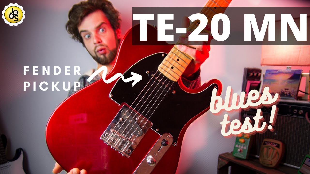Harley Benton TE-20 MN with FENDER neck pickup : BLUES TEST !