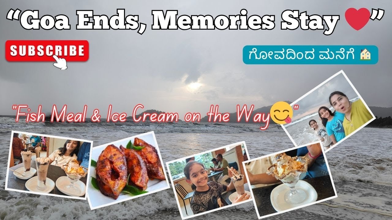 Goa Ends, Memories Stay ❤️ | Mangalore Fish Meal & Pabbas Ice Cream | Family Travel Vlog
