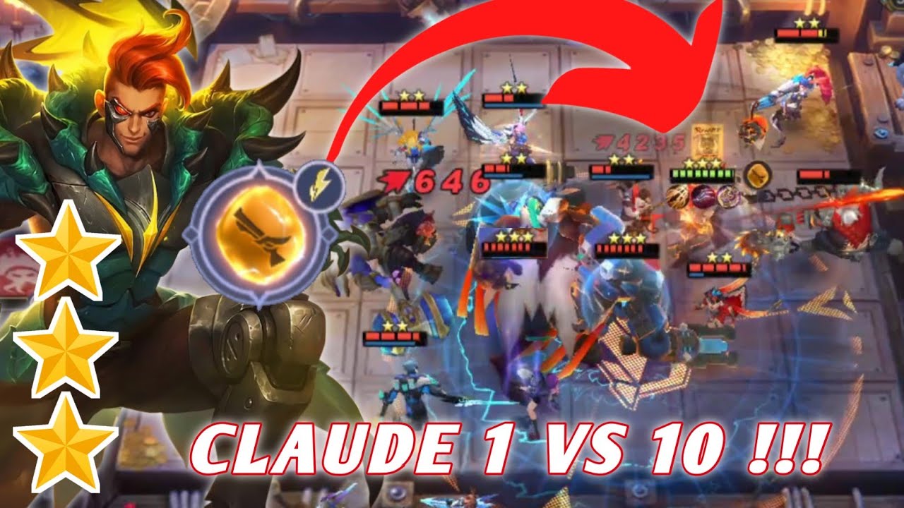 CLAUDE 1 VS 10 PUN GAK BAKAL MATI KALO PAKE STAR CORE INI! | MAGIC CHESS | MLBB