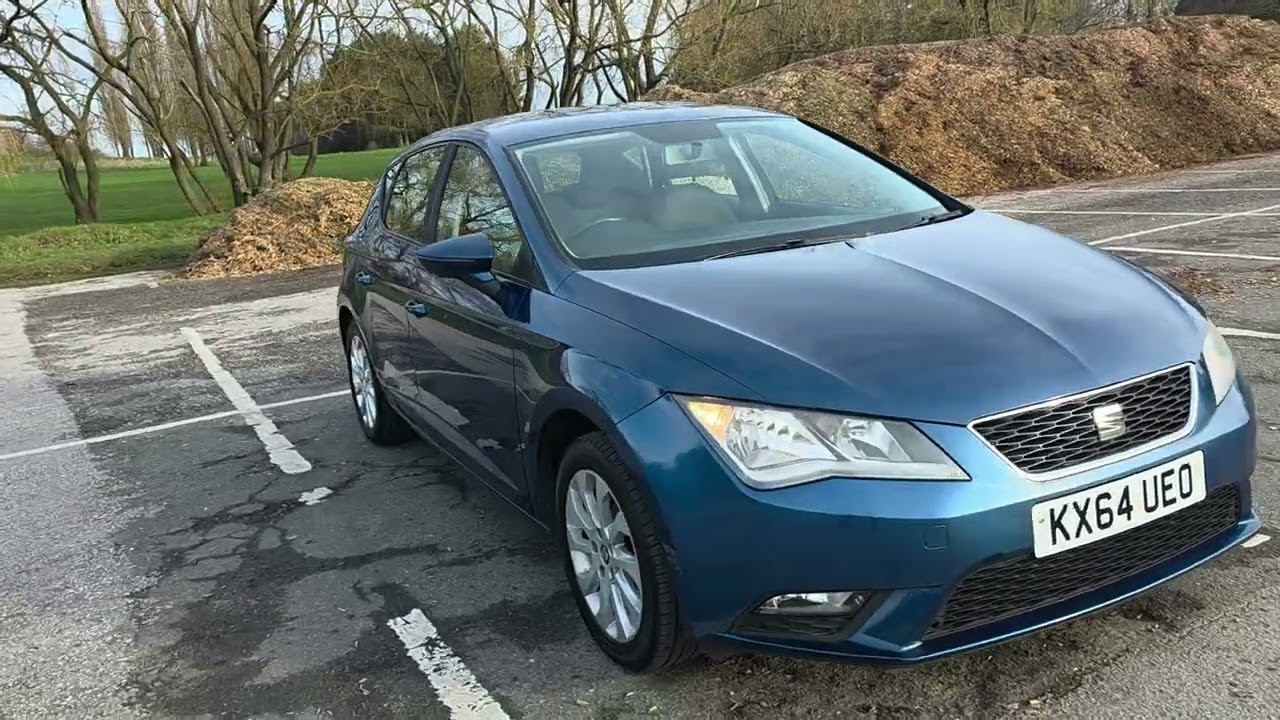 SEAT LEON 1.6 TDI FINISHED IN BLUE £20 TAX 