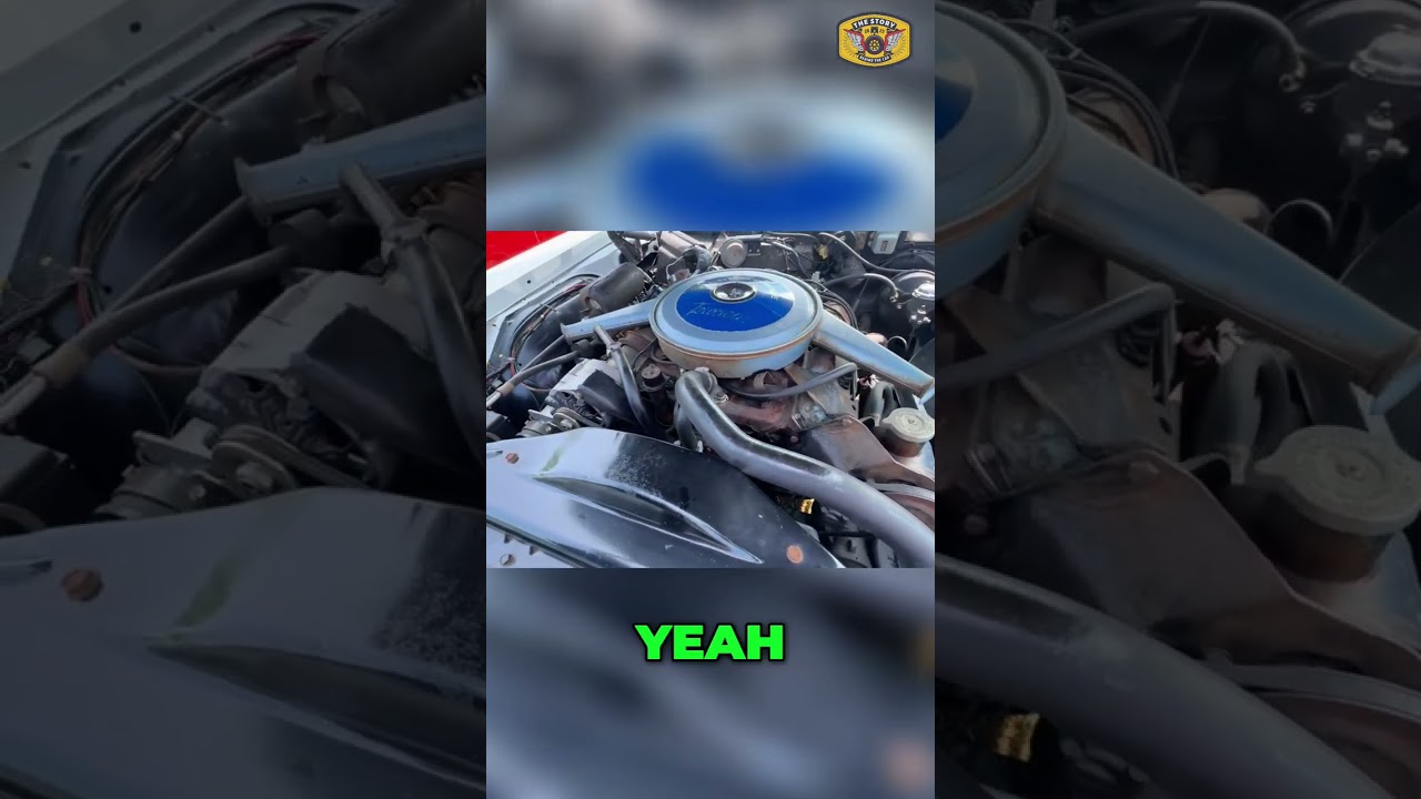 Classic Car Engine Reveal: Hidden Headlights & Original Parts #shorts