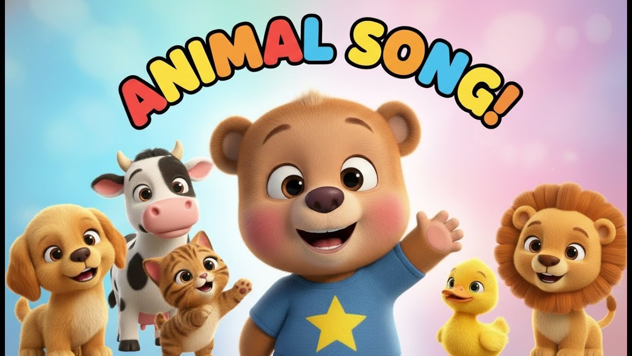Animal Song for Kids 🐶🐱 | Learn Animal Sounds with BooBoo#nurseryrhymes #kidslearning