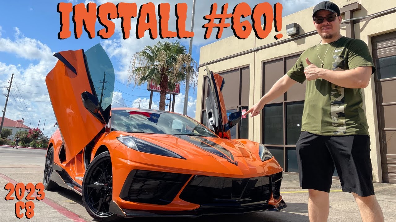 C8 Corvette Lambo doors install #60! Houston TX !