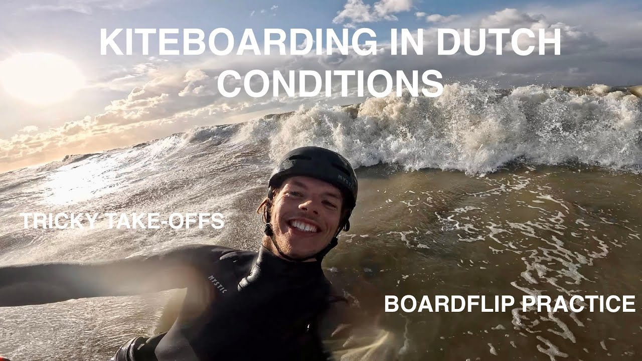 CHALLENGING Kiteboarding in DUTCH conditions