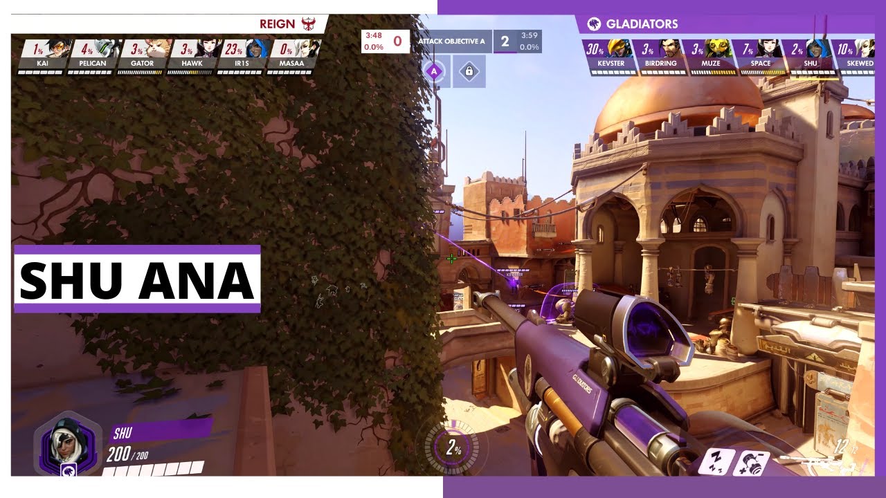 SHU ANA POV | L.A Gladiators vs ATL Reign | Overwatch League Season 2021 Countdown Cup