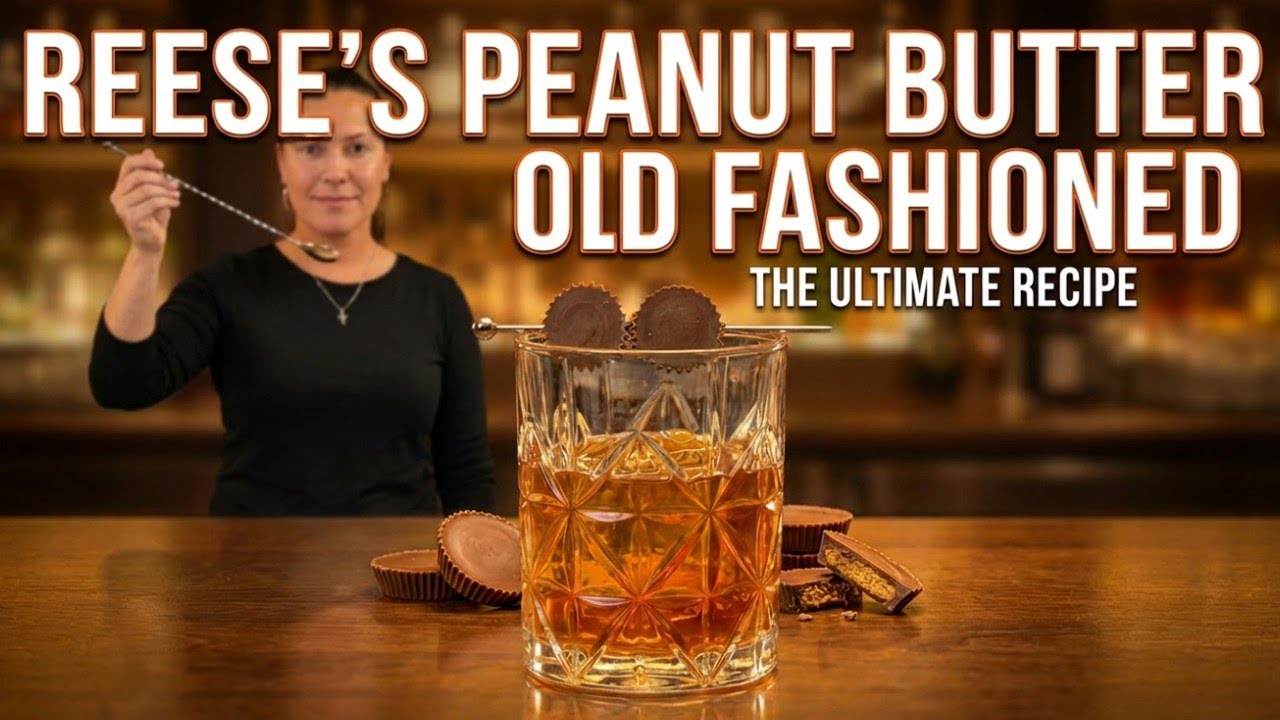 THE DELICIOUS REESES PEANUT BUTTER OLD FASHIONED COCKTAIL RECIPE | HOW TO MAKE