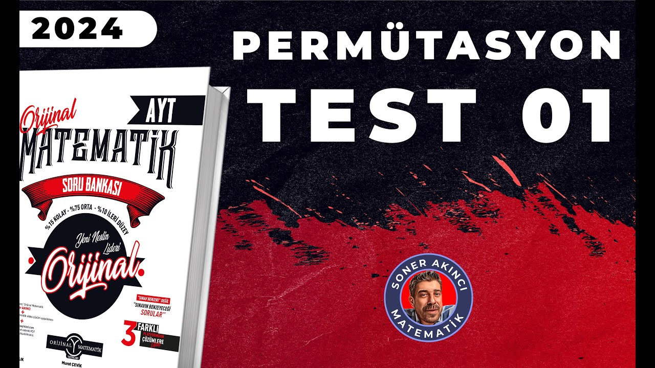 Permütasyon TEST 01 | ORİJİNAL AYT SORU BANKASI | #yks2024