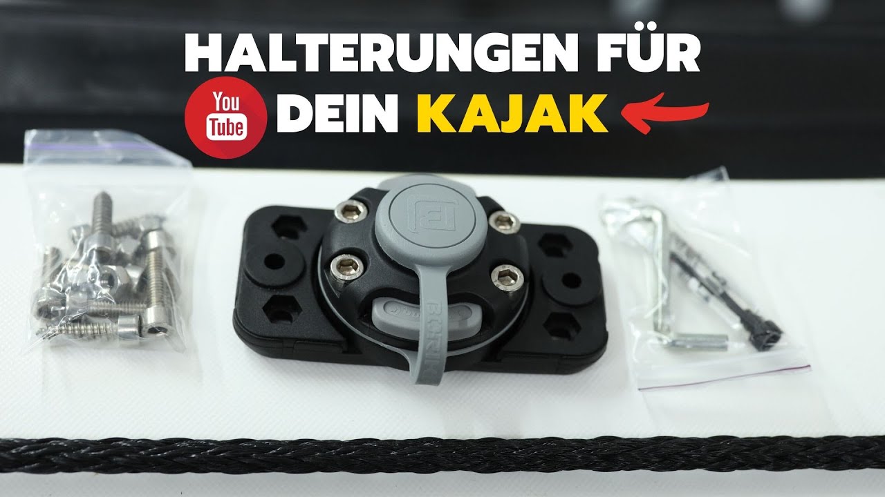 Die neue Systemlösung für Kajak Boote. Zubehör einfach in die dafür vorgesehene Aussparung montieren