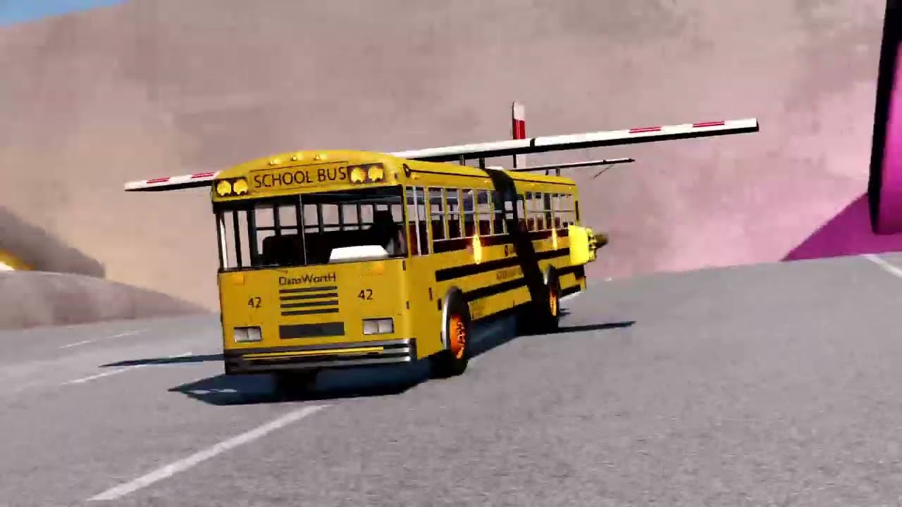 Flying Bus Like a Jet 😱 Full Speed Downhill Jump | Extreme Bus Gameplay