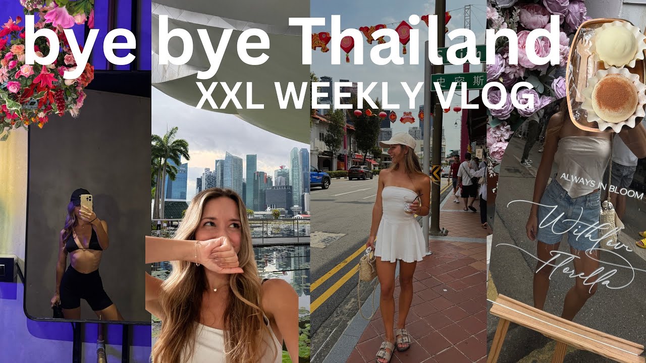 EP.8 raus aus Thailand 🥹 / XXL Travel Diary - spontan in TV Show, Taste Test in Singapur & Tanzen!!