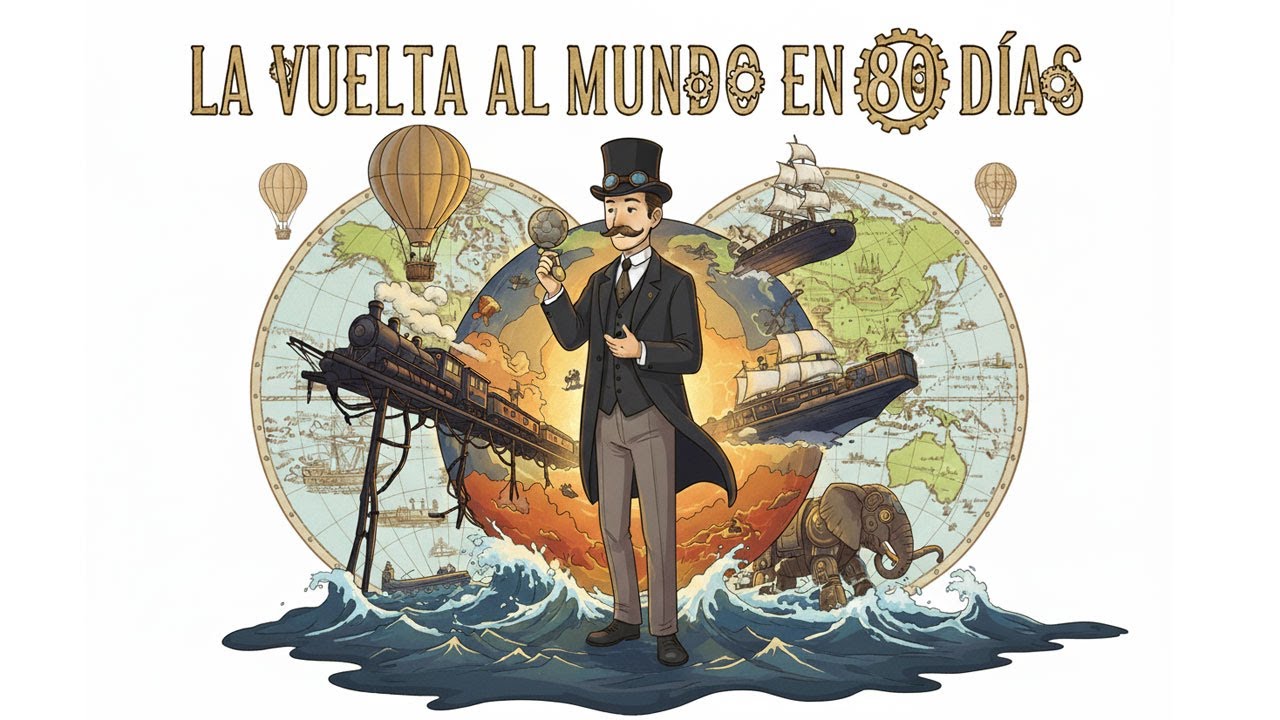 🌏 La vuelta al mundo en 80 días 🌏 | Resumen del cuento para niños | Cuenta Clásicos