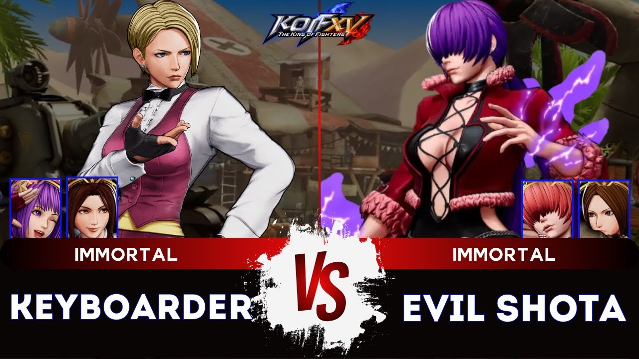 KOF XV🎞️ KEYBOARDER (Mai/Athena/King) vs EVIL SHOTA (Shermie/Whip/O.Shermie)🎞️Replay Match - 12/24