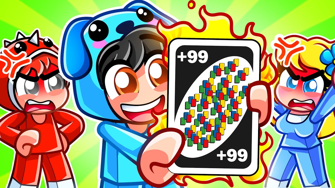 Trolling With +999 CARDS in Roblox UNO!