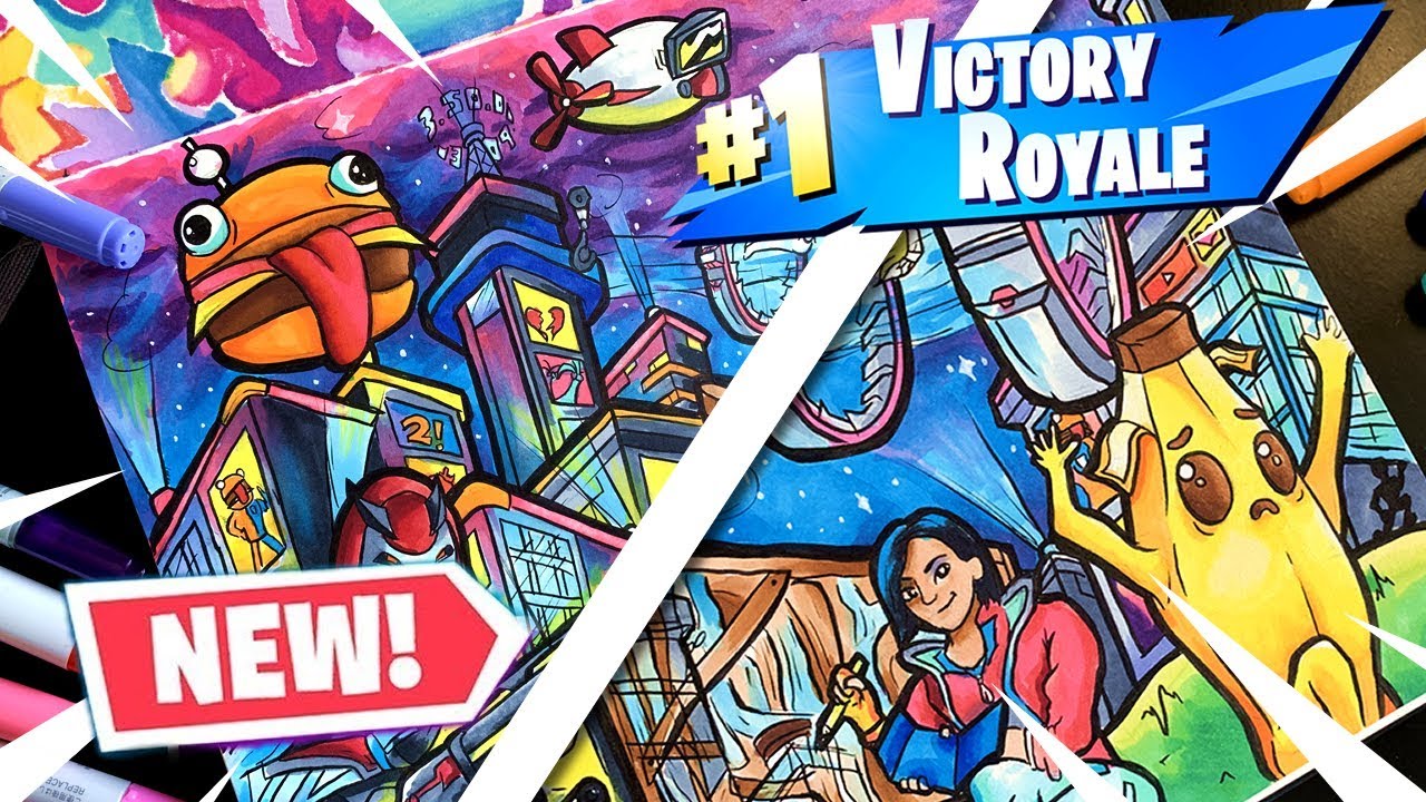 *NEW* Fortnite SEASON 9 Drawing !! *NEO TILTED* | Copic Marker Illustration