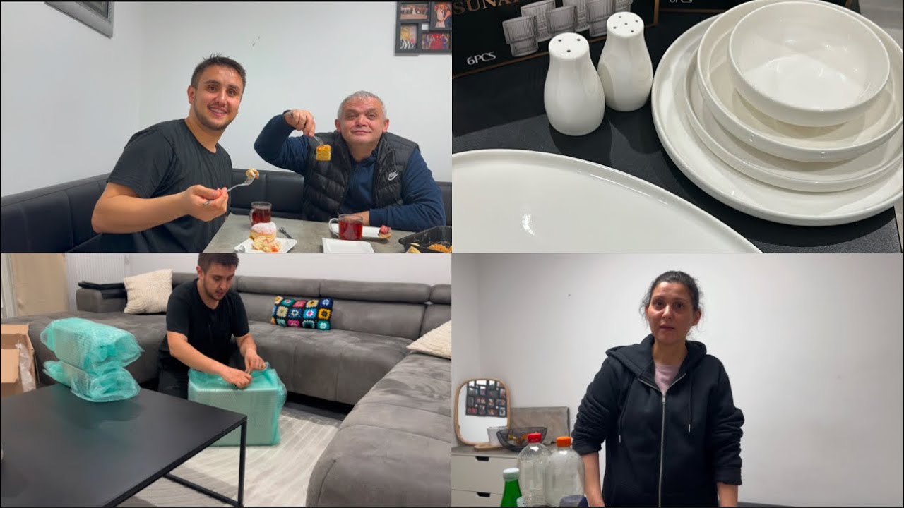 Almanyada ilk iş günüm,çok şükür herşey yoluna giriyor,tabak takımlarımız geldi,Almanyada hayat#aile