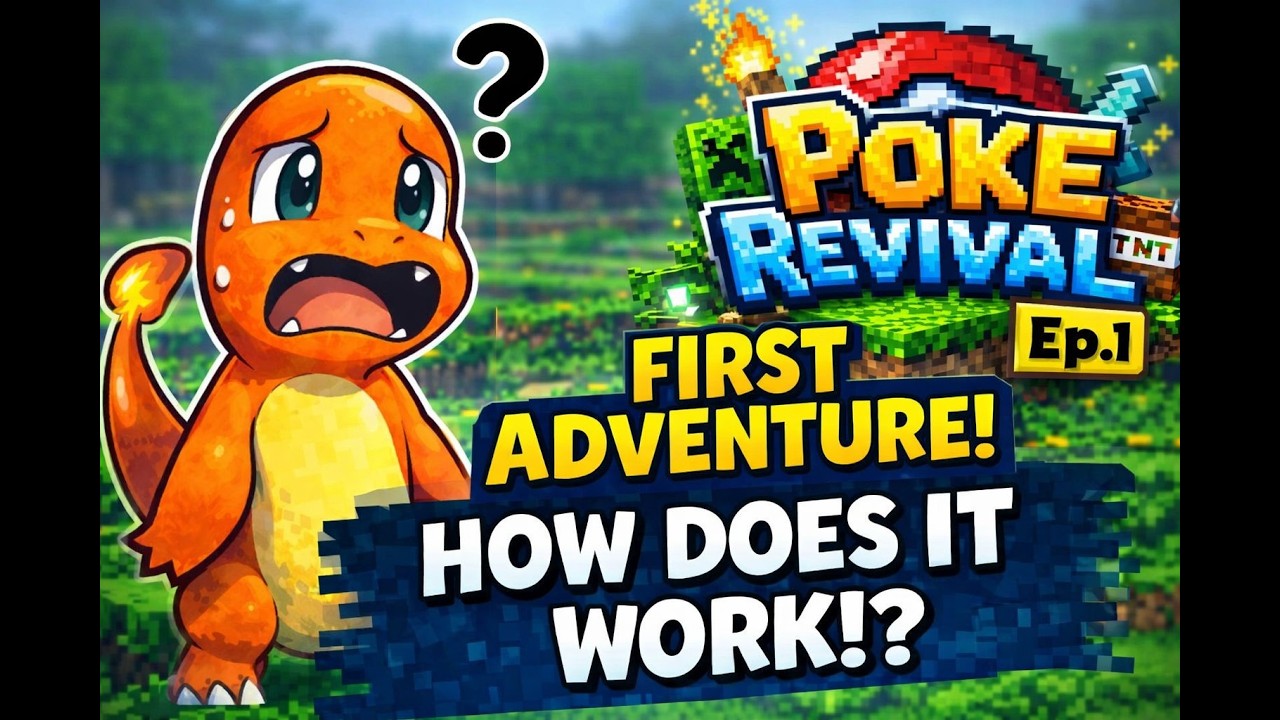 I Found a LEGENDARY in Episode 1?! | Minecraft Poke Revival Bedrock