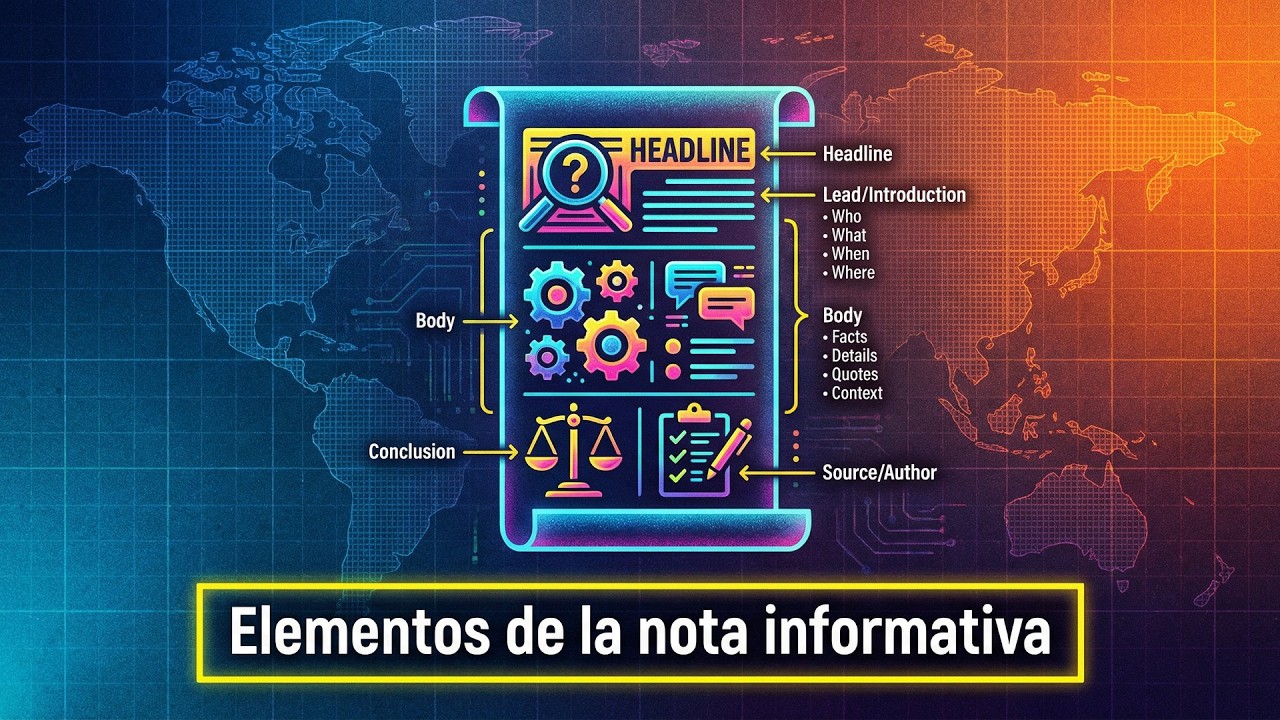 Elementos de la Nota Informativa. #literatura #examenunam