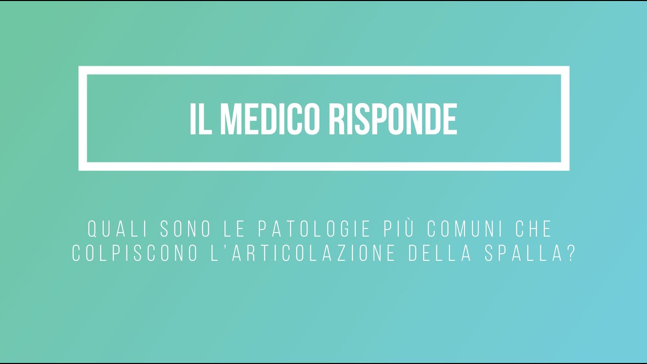 PATOLOGIE DELLA SPALLA