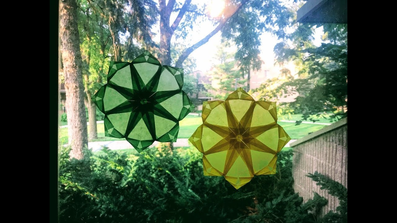 Origami Maniacs 335: Window Stars: 8-Pointed Star