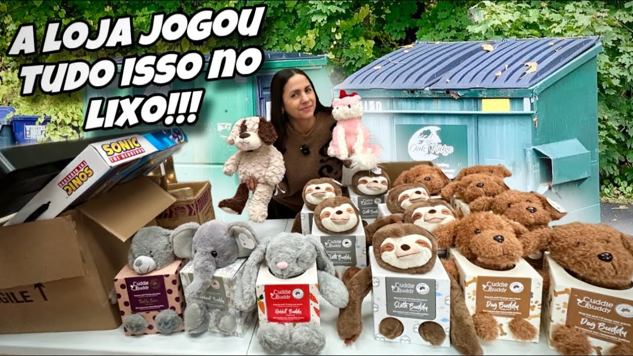 A loja jogou tudo isso no lixo dos Estados Unidos!🇺🇸