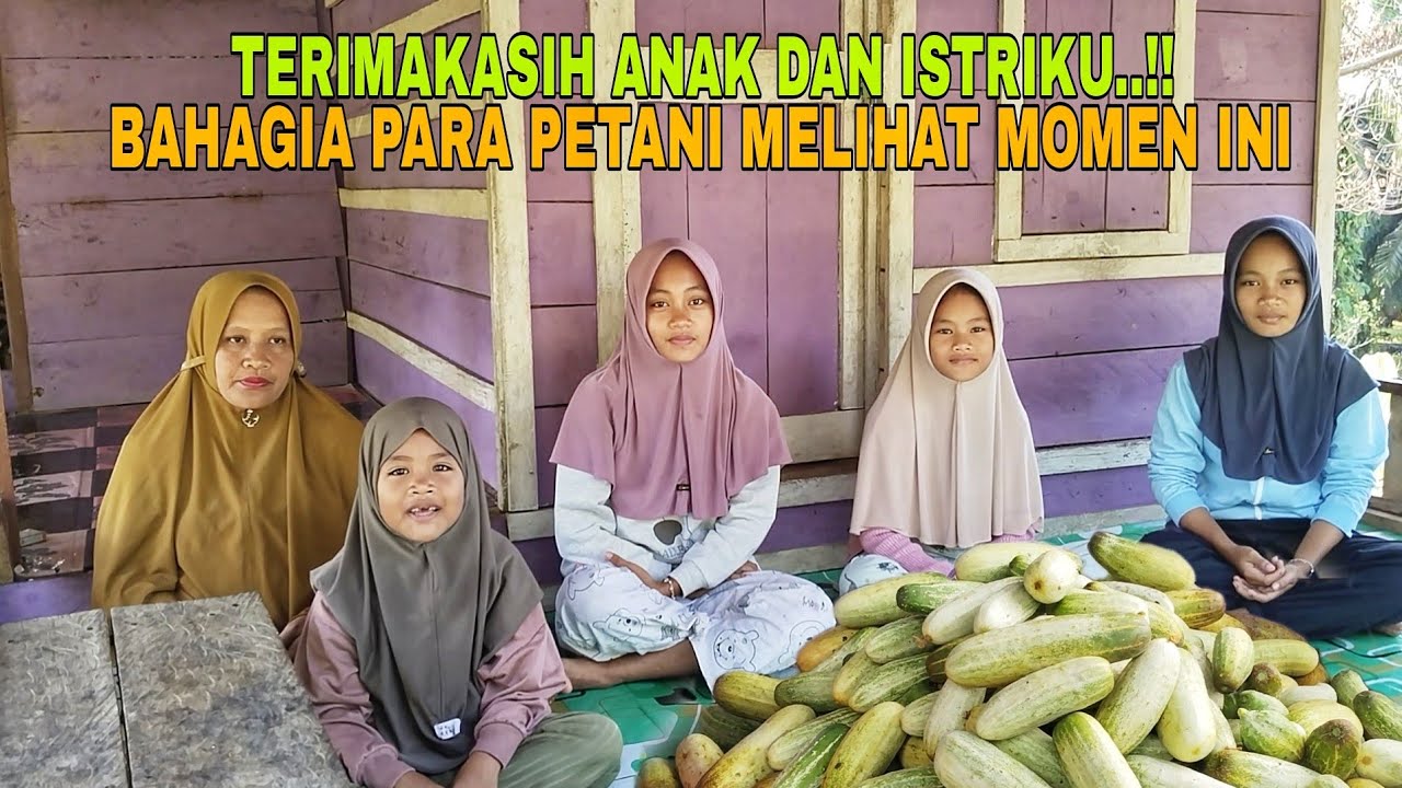PETIK BUAH SEGAR..!! BAHAGIANYA BERSAMA ANAK ISTRI