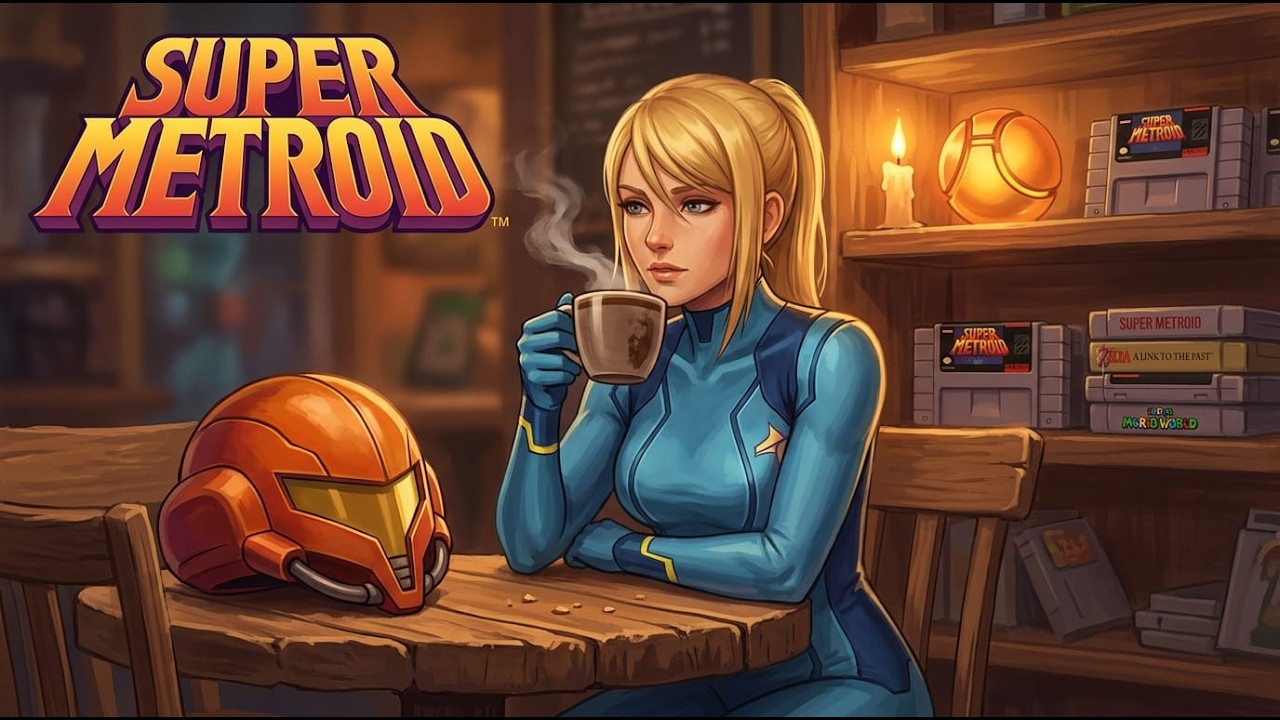 Cosmic Coffee Vibes ☕ | Super Metroid Lofi Study Music