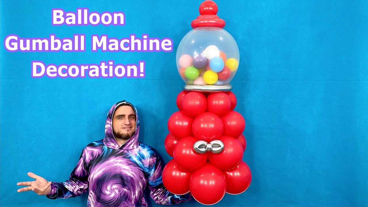 Balloon Gumball Machine Decoration! DIY Balloon Decorations | Tutorial | How To