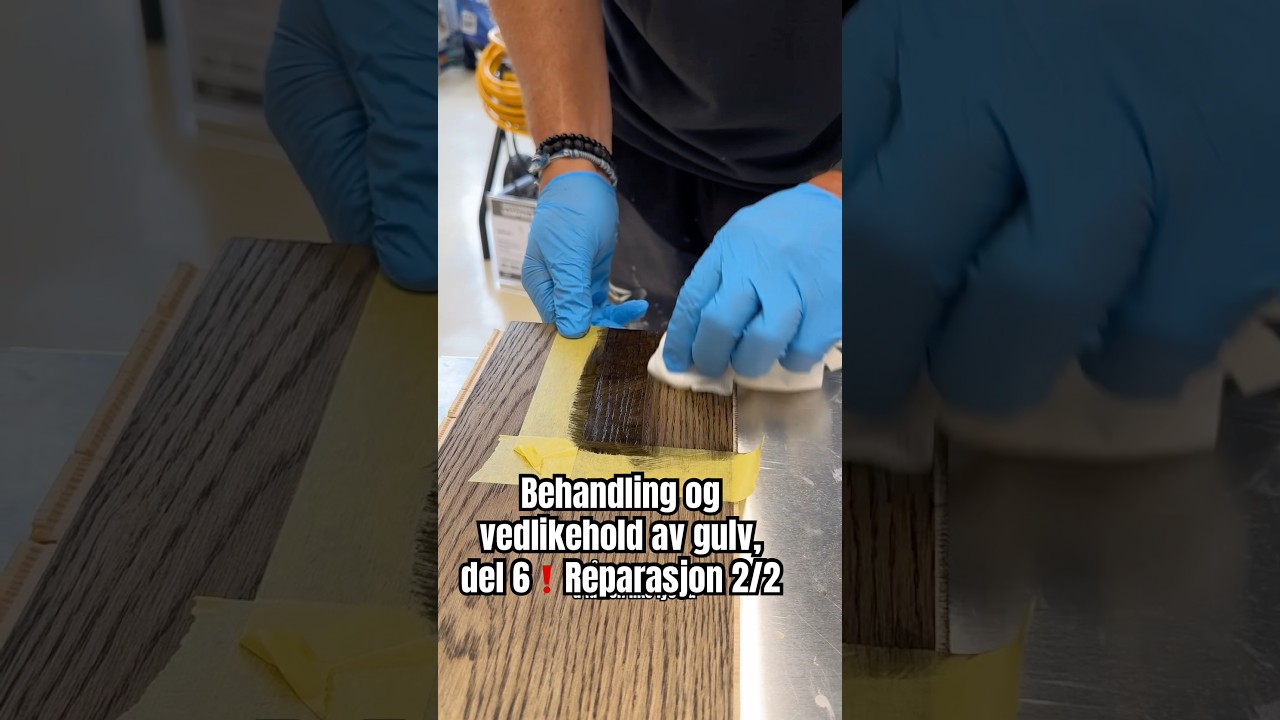 Reperasjon av hardvoksoljet gulv, 2 ✅ #shorts #diy #duri #tips #diyshorts #reparasjon #gulv