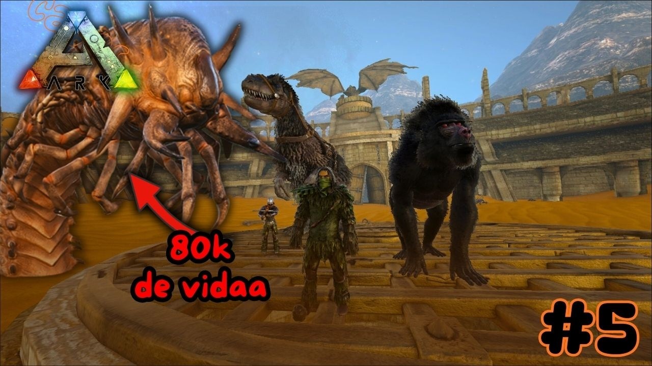 🔴- ARK CAVES: Gusano BOSS de 80k de vidaaa!!