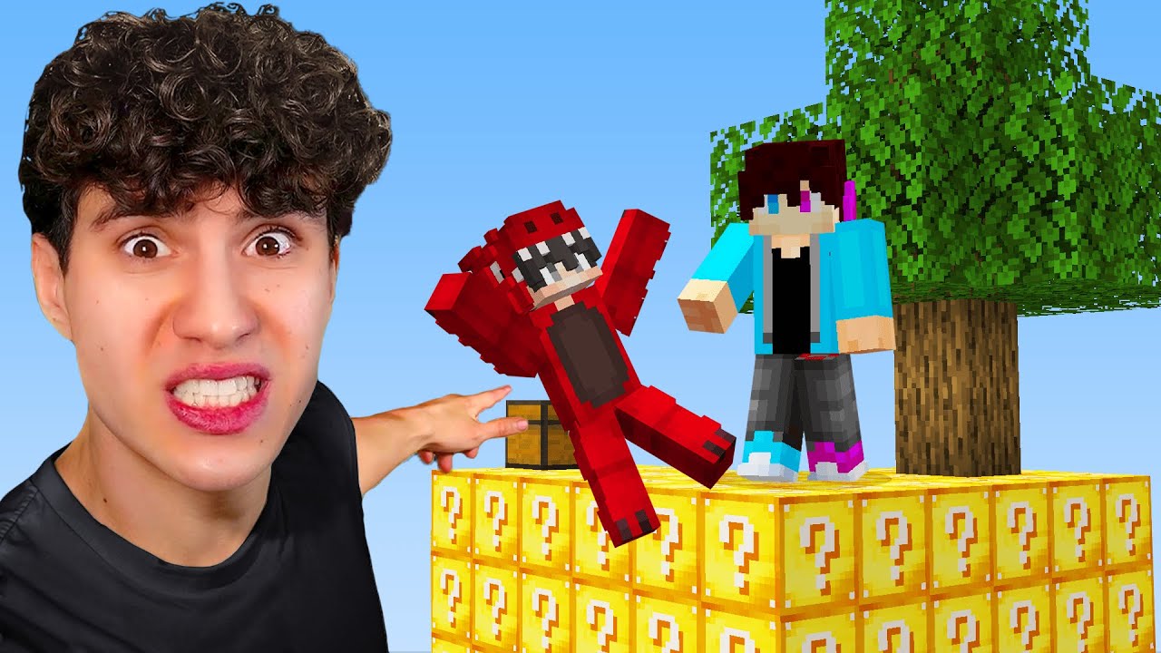 Skyblock Gemaakt Van Lucky Blocks