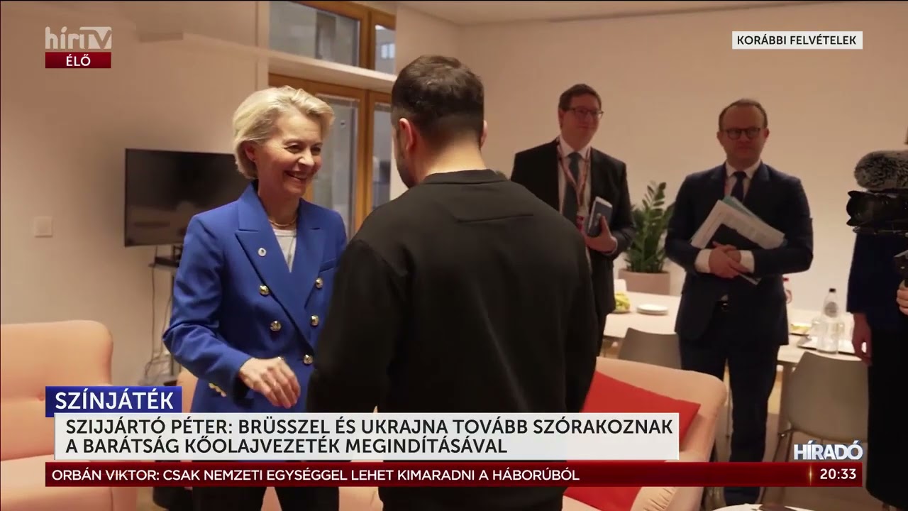 Szijjártó Péter: Brüsszel és Ukrajna tovább szórakoznak a Barátság kőolajvezeték megindításával